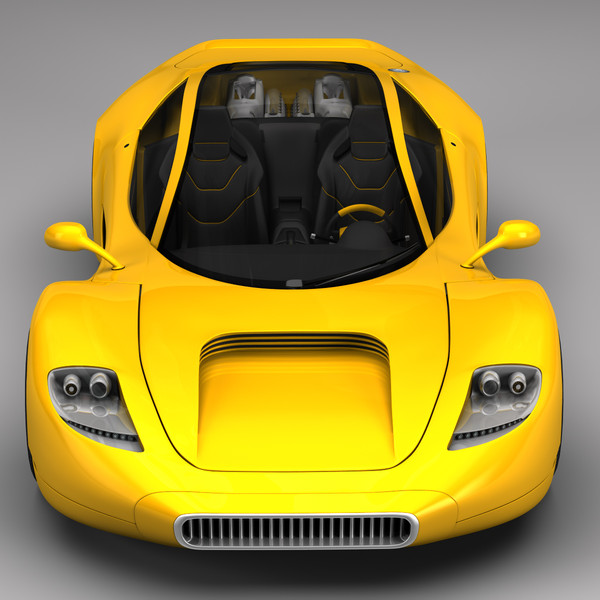 concept car 3d lwo - Free Spirit Concept Car by Ideas Unlimited